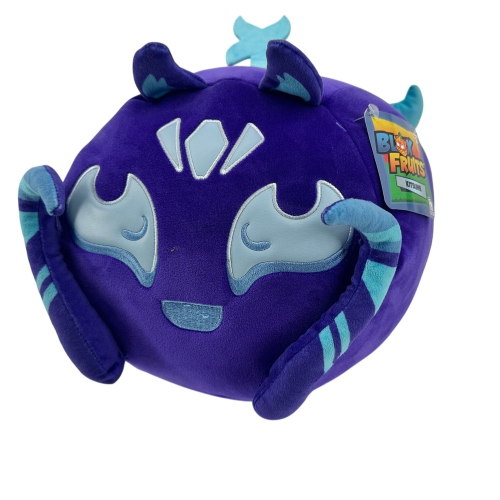 PhatMojo‎ Blox Fruits Kitsune Plush Roblox Purple Mythical Fruit 8 inch no tag